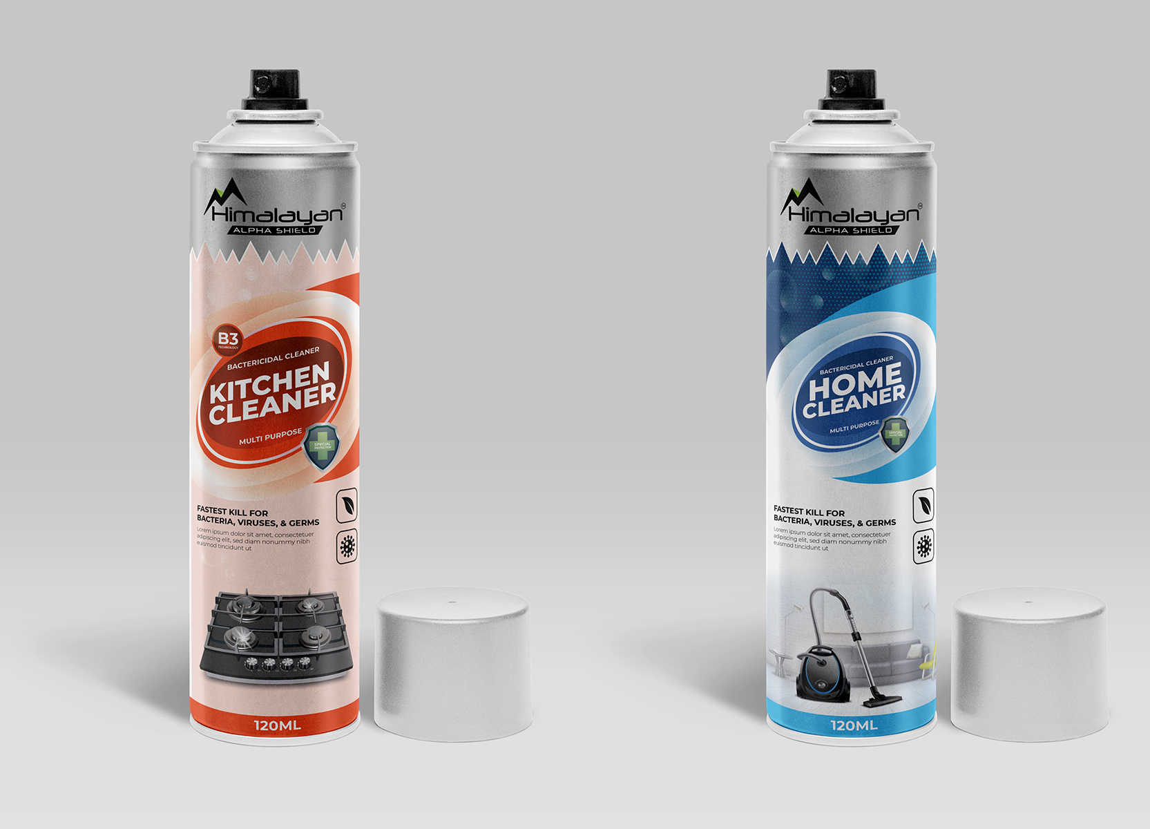 kitchen cleaner label design