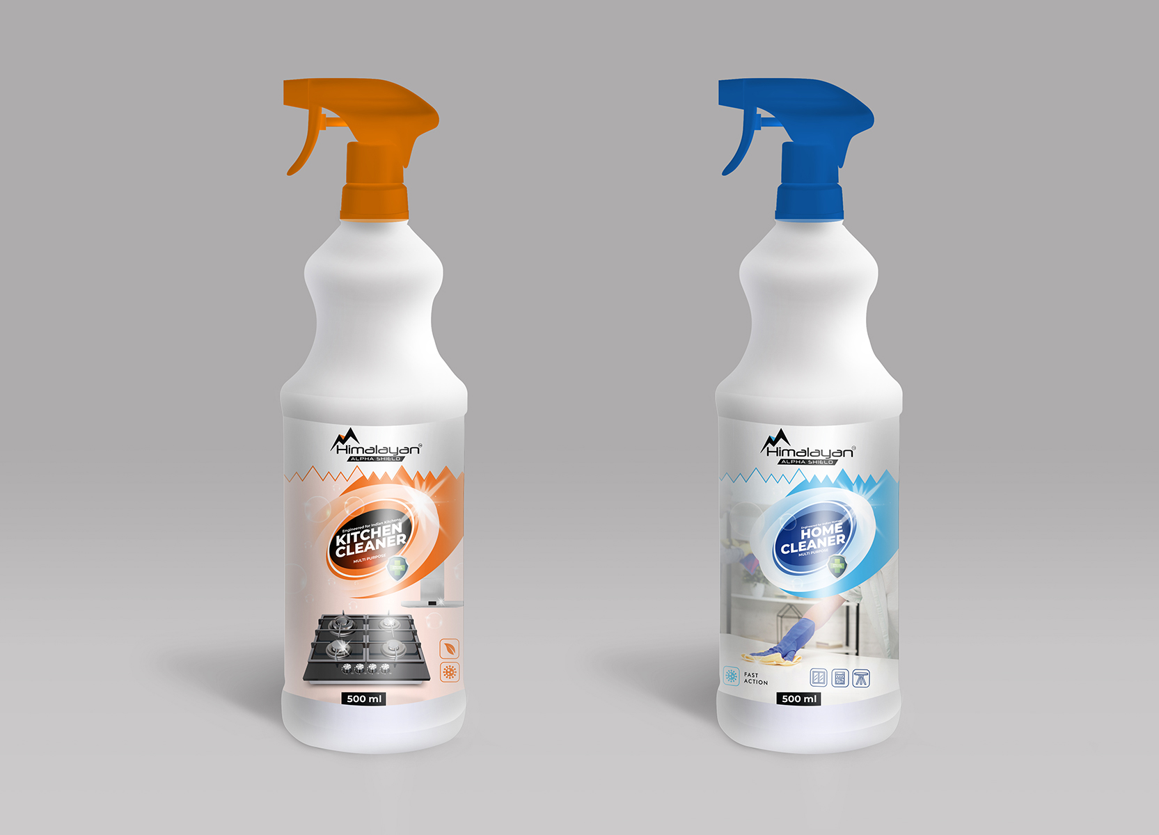 home cleaner label design